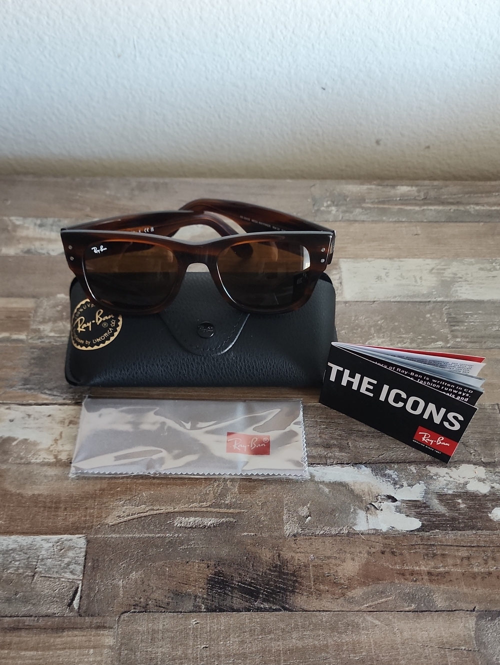 Men Brown Mega Raybans